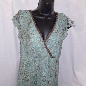 Dressbarn Blue Layerd Dress